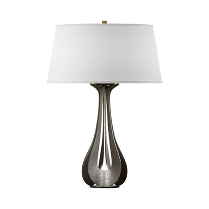 Lino Table Lamp in Dark Smoke (Natural Anna).