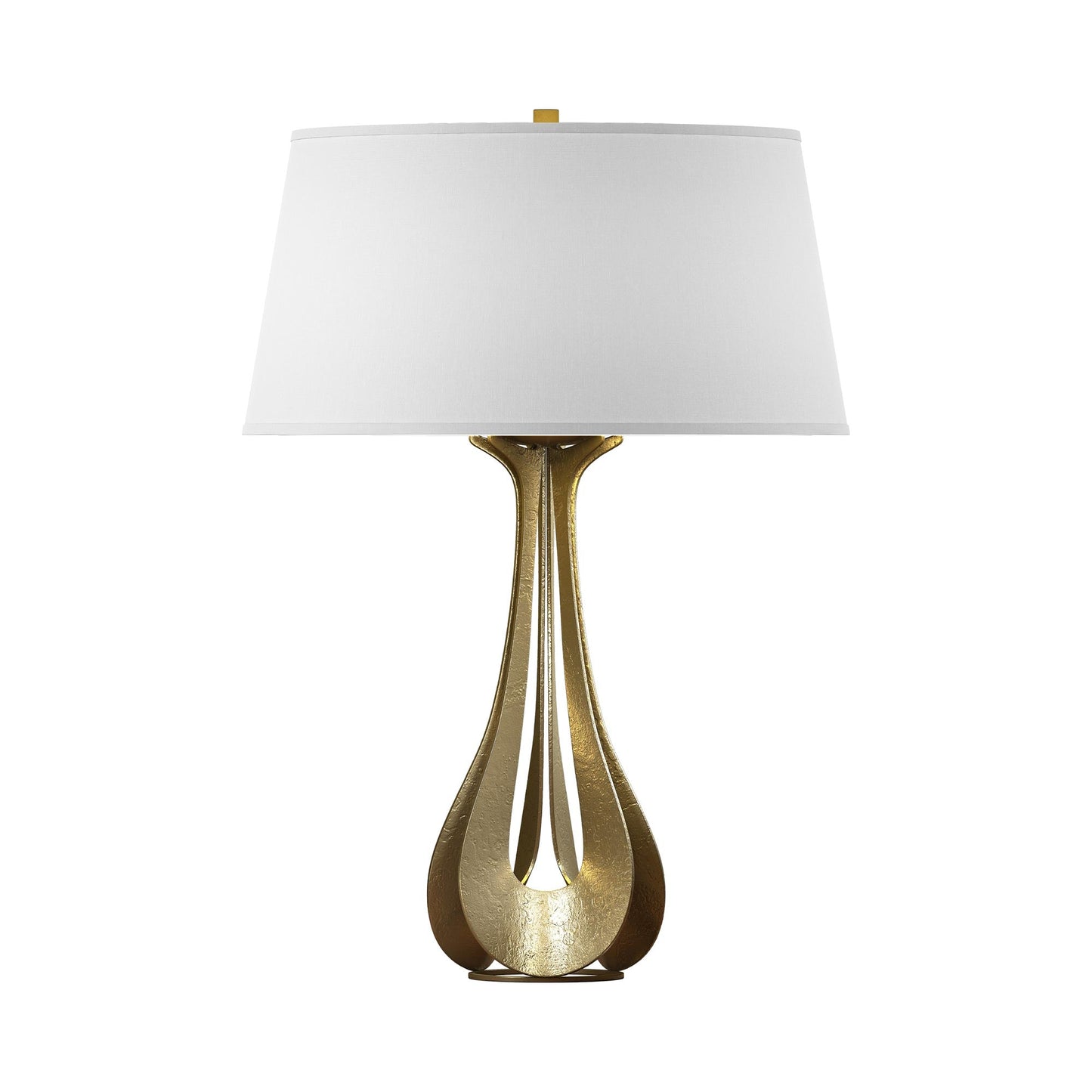 Lino Table Lamp in Modern Brass (Natural Anna).