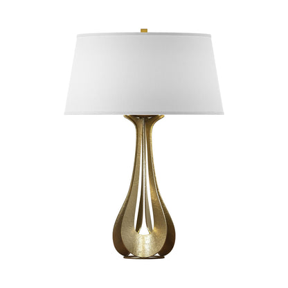 Lino Table Lamp in Modern Brass (Natural Anna).