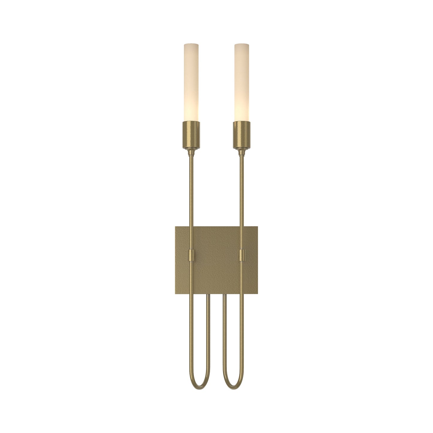 Lisse Wall Light in Modern Brass (2-Light).