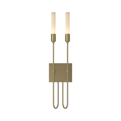 Lisse Wall Light in Modern Brass (2-Light).