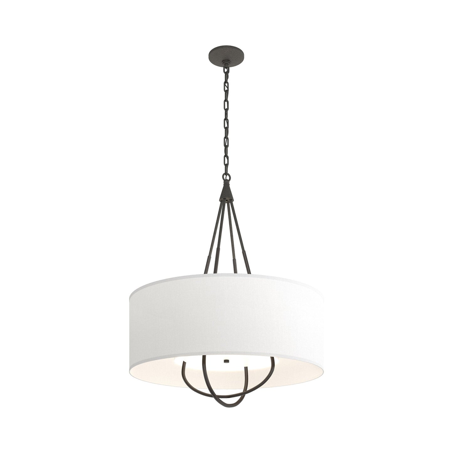 Loop Pendant Light in Natural Iron (Oil Rubbed Bronze/Natural Anna).