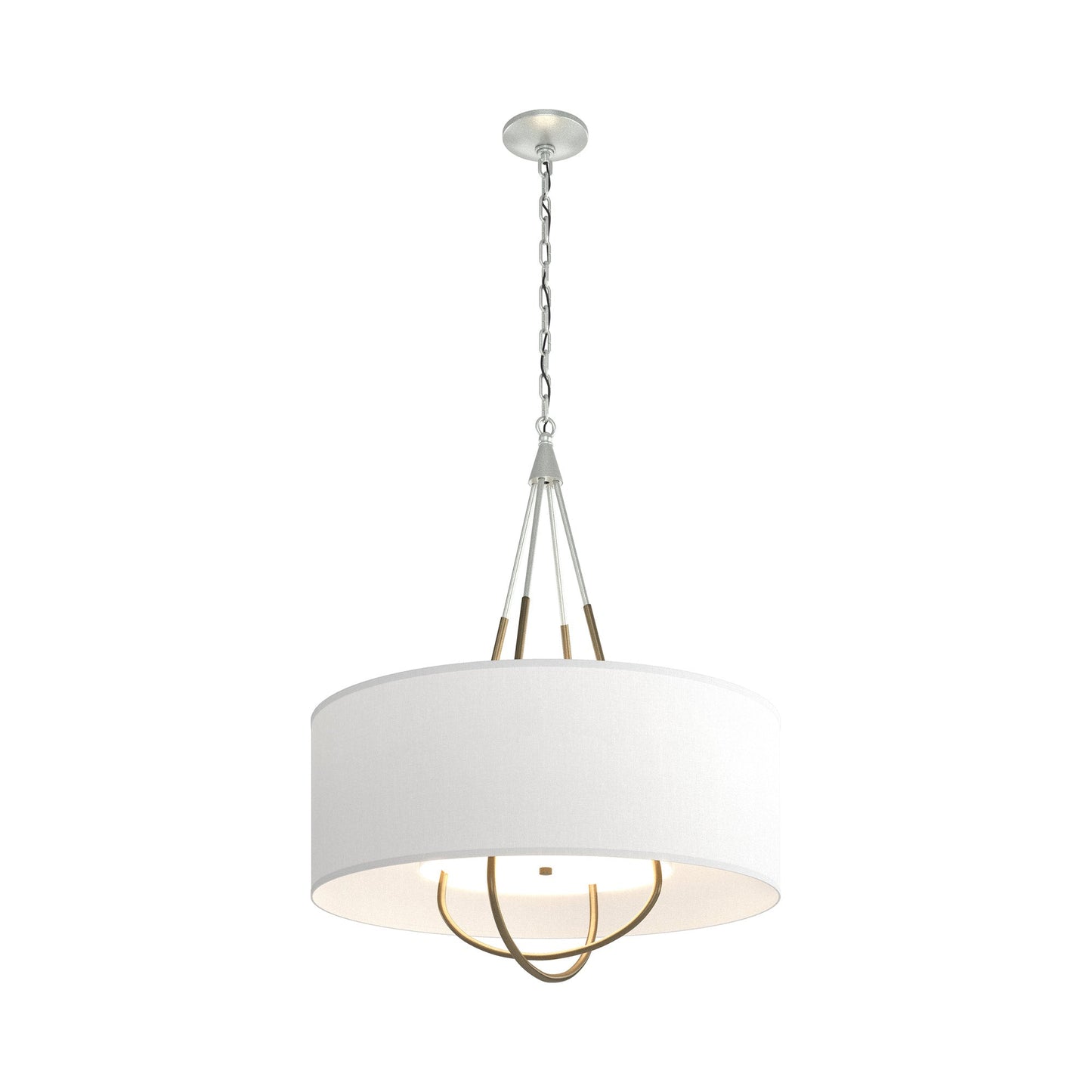 Loop Pendant Light in Vintage Platinum (Soft Gold/Natural Anna).