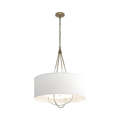 Loop Pendant Light in Soft Gold (Sterling/Natural Anna).