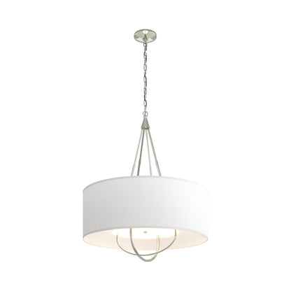Loop Pendant Light in Sterling (Sterling/Natural Anna).