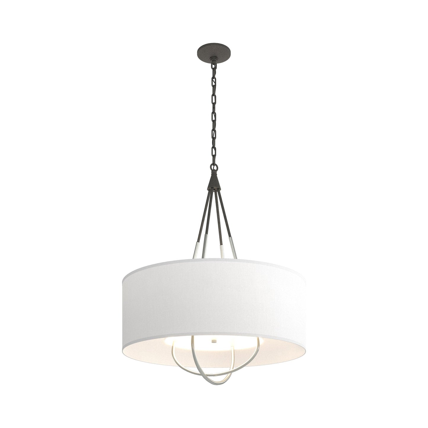 Loop Pendant Light in Natural Iron (Vintage Platinum/Natural Anna).