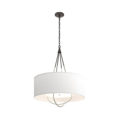 Loop Pendant Light in Oil Rubbed Bronze (Vintage Platinum/Natural Anna).
