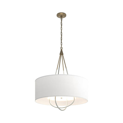 Loop Pendant Light in Soft Gold (Vintage Platinum/Natural Anna).