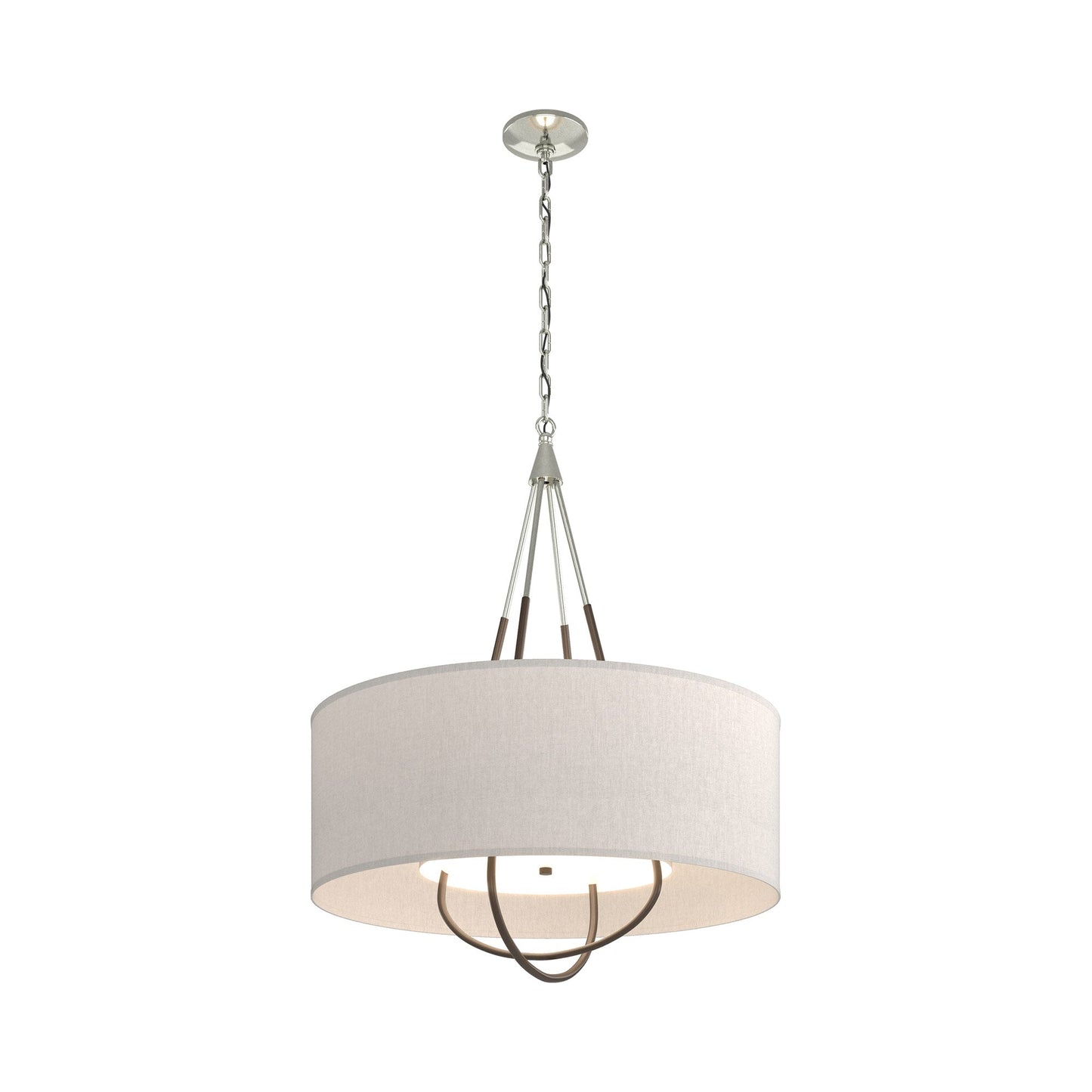 Loop Pendant Light in Sterling (Bronze/Flax).