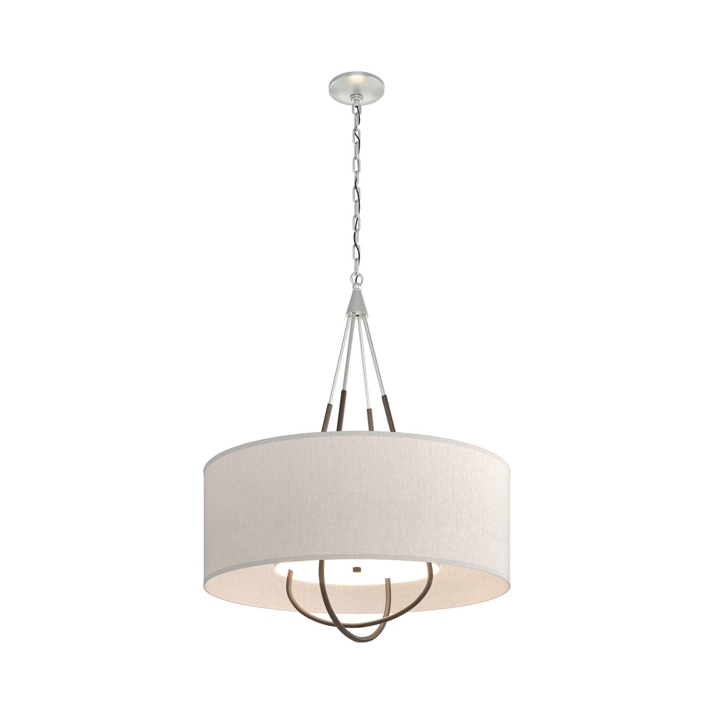 Loop Pendant Light in Vintage Platinum (Bronze/Flax).