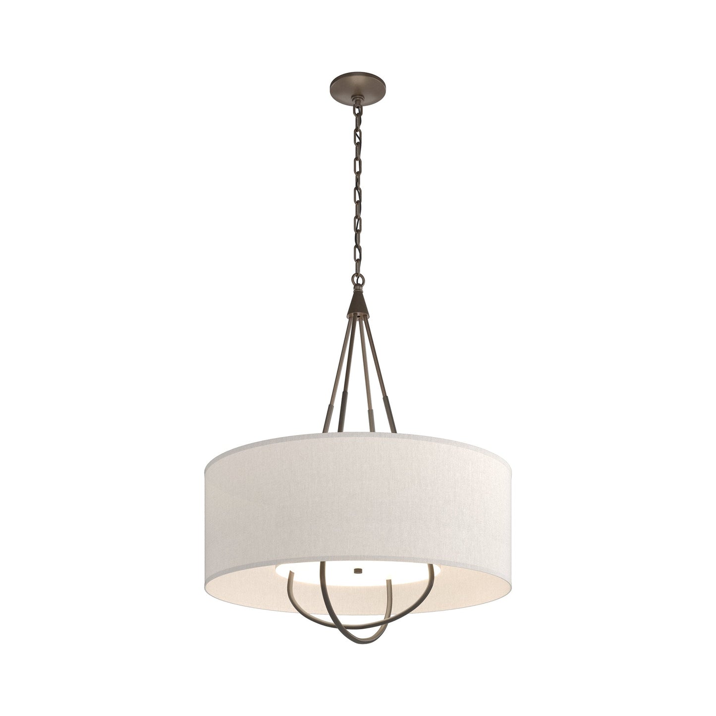 Loop Pendant Light in Bronze (Dark Smoke/Flax).