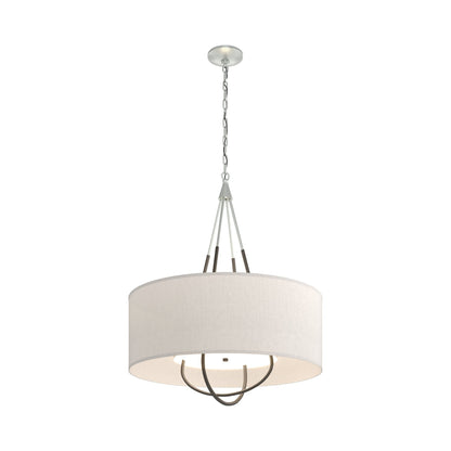 Loop Pendant Light in Vintage Platinum (Dark Smoke/Flax).