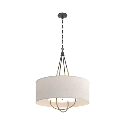 Loop Pendant Light in Oil Rubbed Bronze (Modern Brass/Flax).