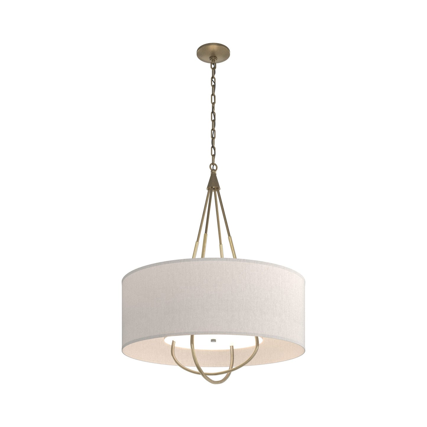 Loop Pendant Light in Soft Gold (Modern Brass/Flax).