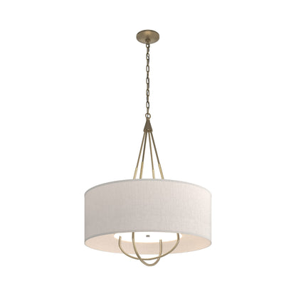 Loop Pendant Light in Soft Gold (Modern Brass/Flax).