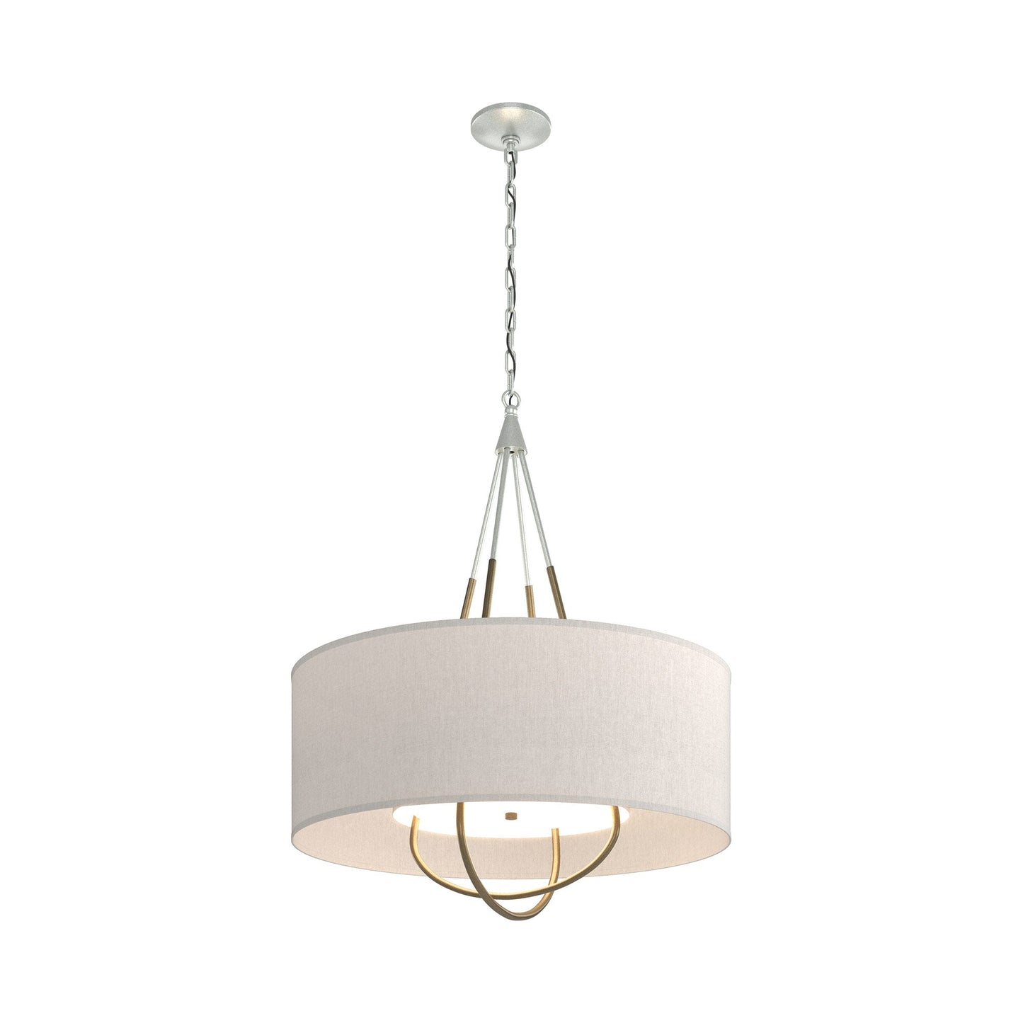 Loop Pendant Light in Vintage Platinum (Soft Gold/Flax).