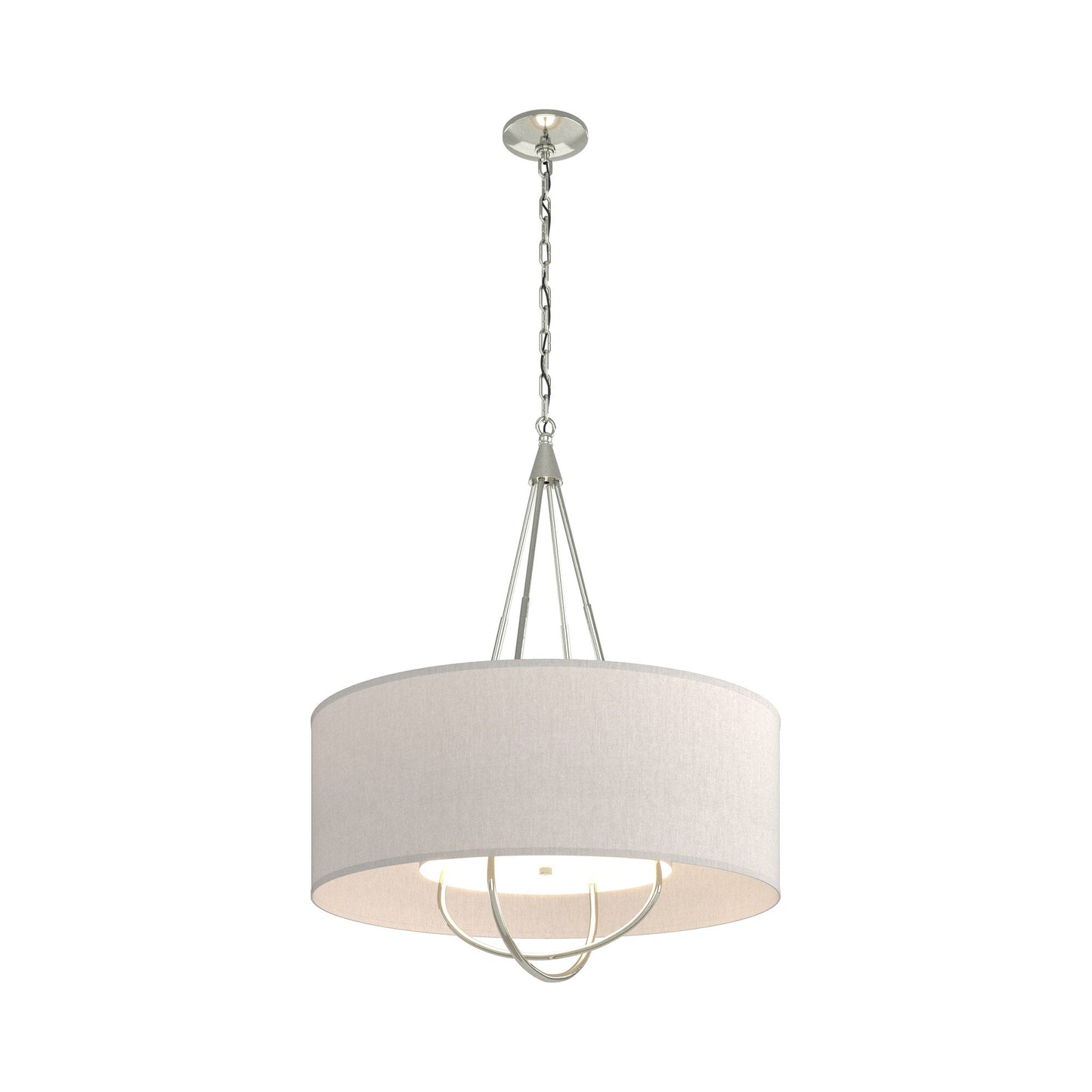 Loop Pendant Light in Sterling (Sterling/Flax).