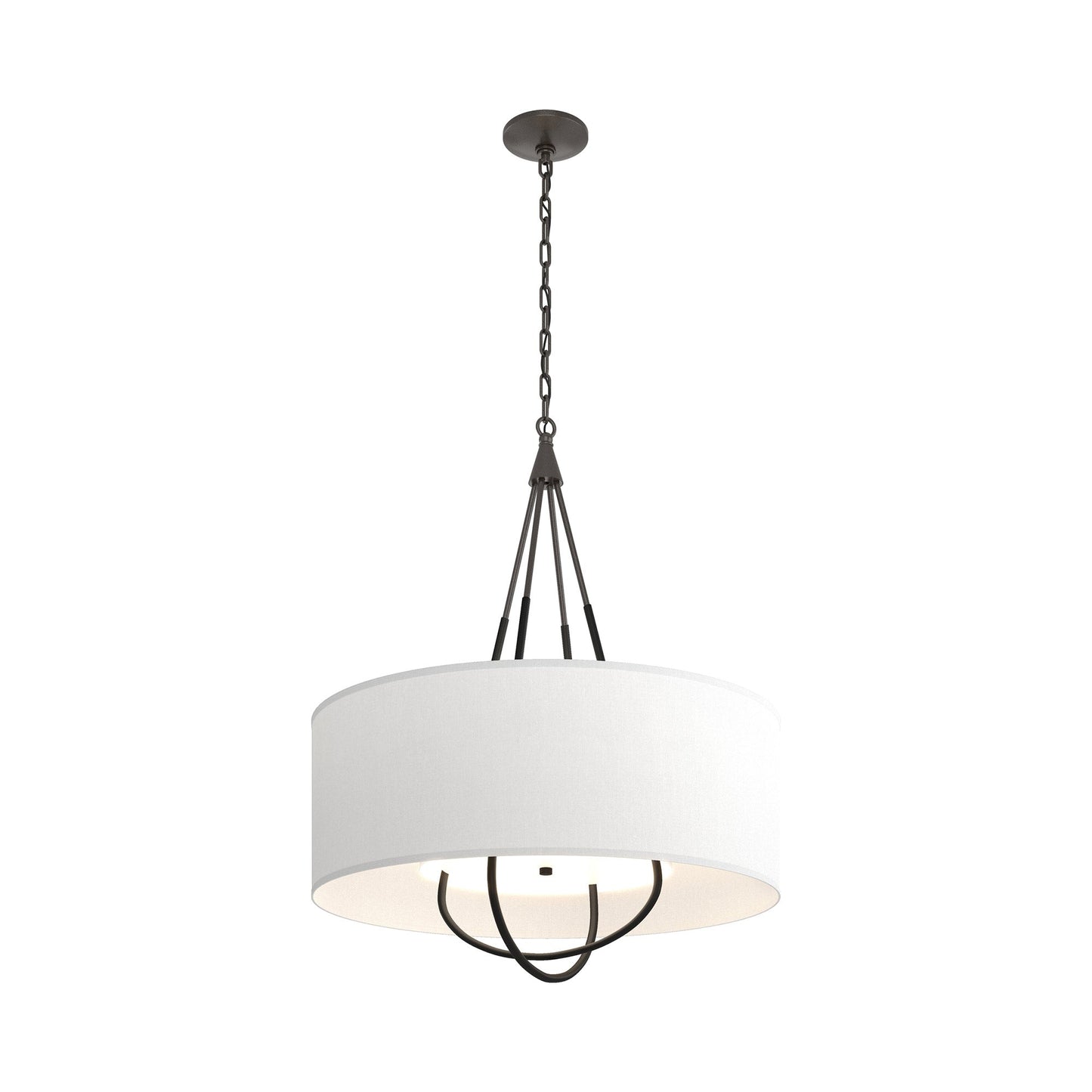 Loop Pendant Light in Oil Rubbed Bronze (Black/Natural Anna).