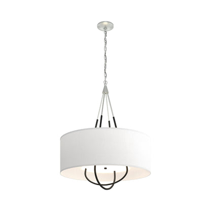 Loop Pendant Light in Vintage Platinum (Black/Natural Anna).
