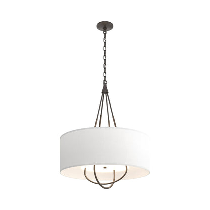 Loop Pendant Light in Oil Rubbed Bronze (Bronze/Natural Anna).