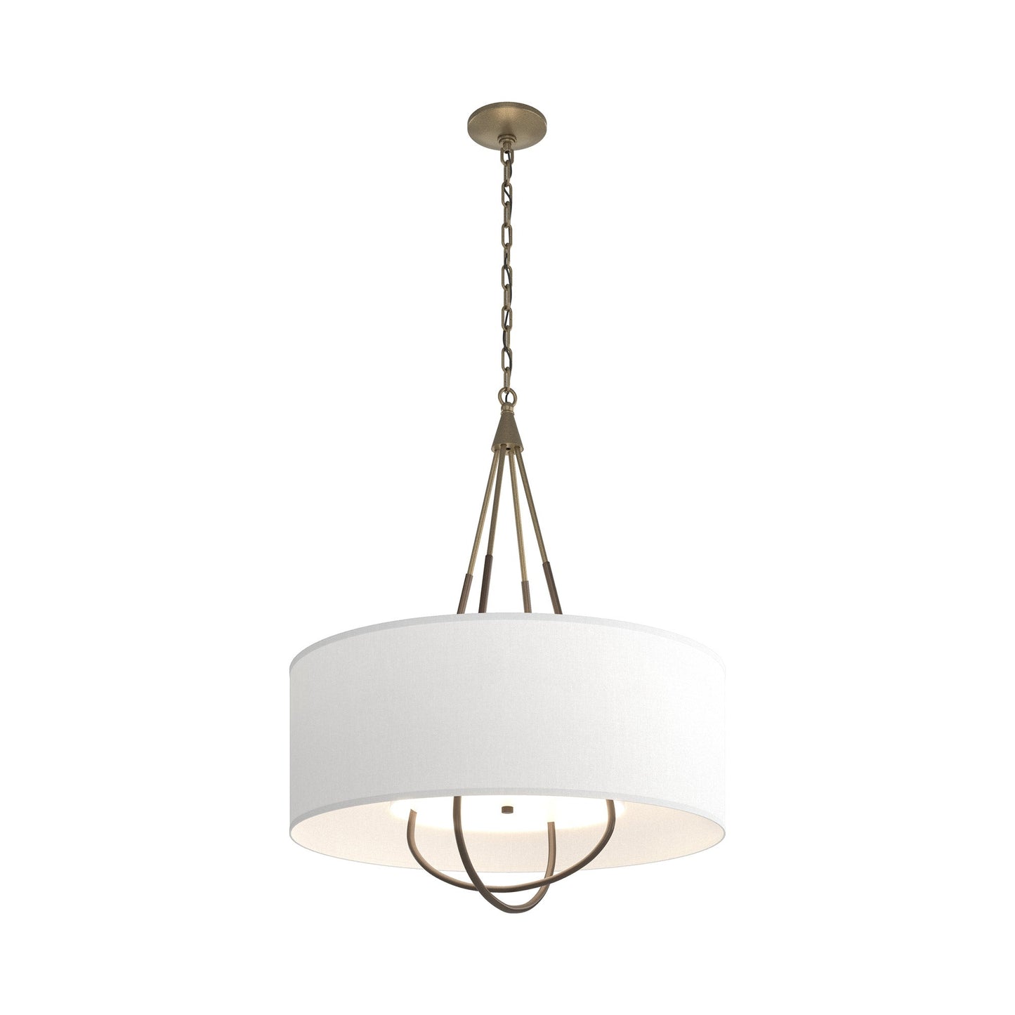 Loop Pendant Light in Soft Gold (Bronze/Natural Anna).