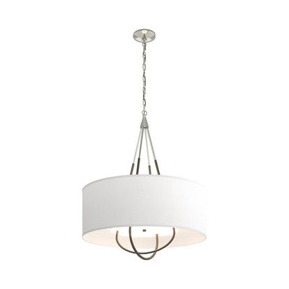 Loop Pendant Light in Sterling (Bronze/Natural Anna).