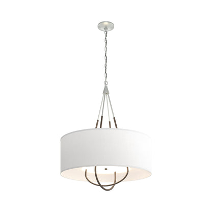 Loop Pendant Light in Vintage Platinum (Bronze/Natural Anna).