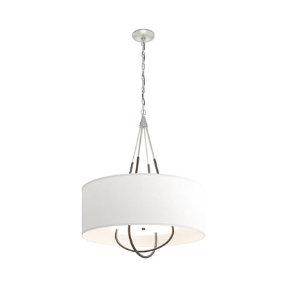 Loop Pendant Light in Vintage Platinum (Dark Smoke/Natural Anna).