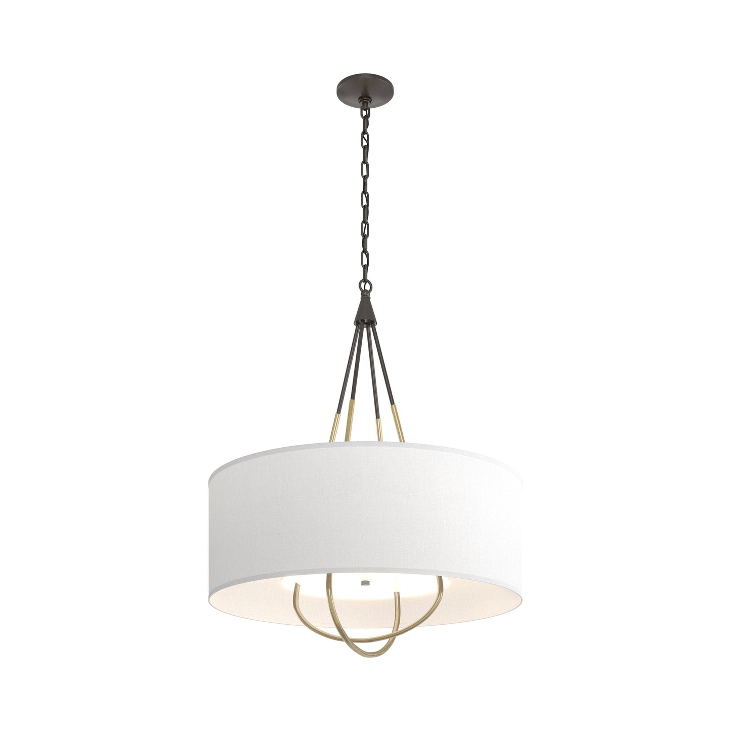 Loop Pendant Light in Oil Rubbed Bronze (Modern Brass/Natural Anna).