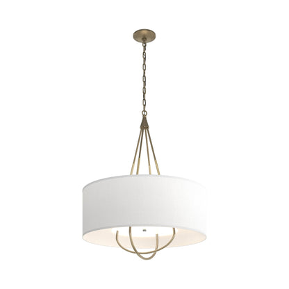 Loop Pendant Light in Soft Gold (Modern Brass/Natural Anna).