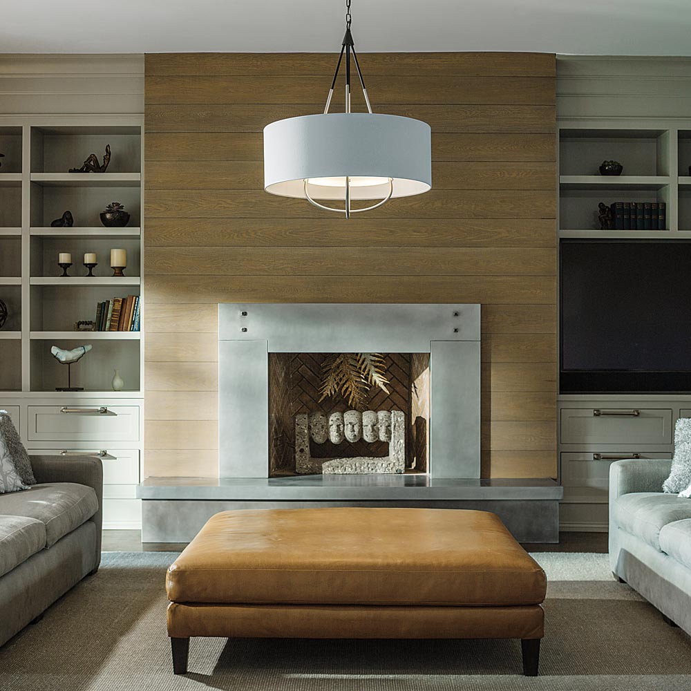 Loop Pendant Light in living room.