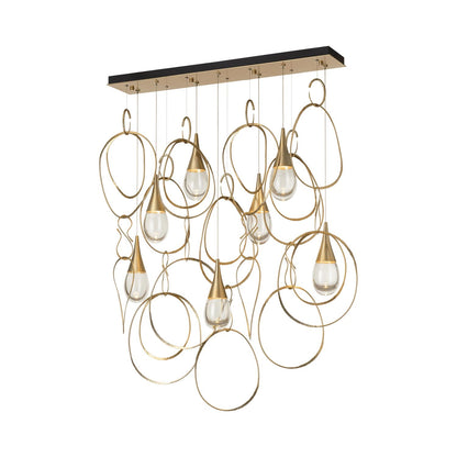 Lyric Linear Pendant Light in Modern Brass (Standard).