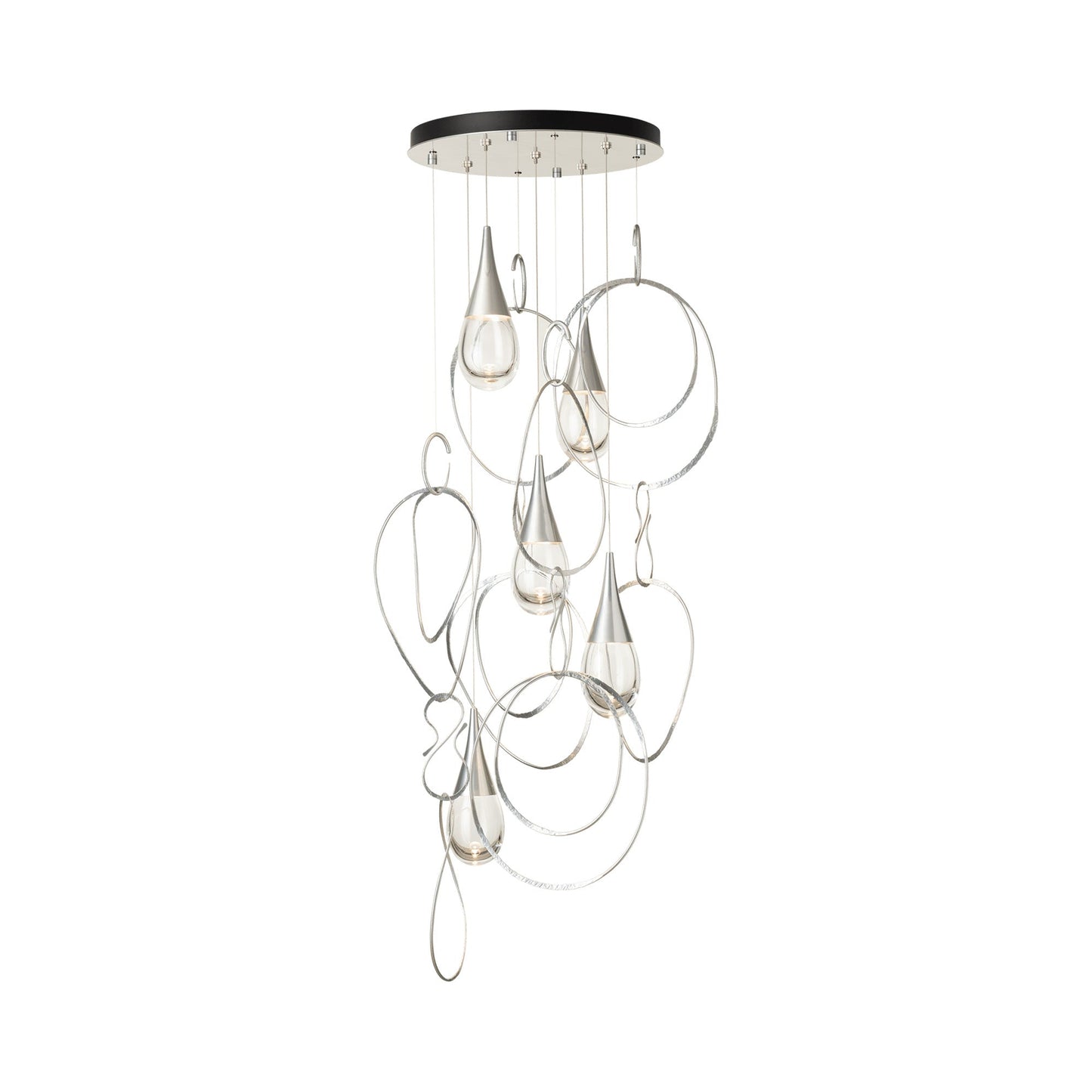 Lyric Round Pendant Light in Sterling (Standard).