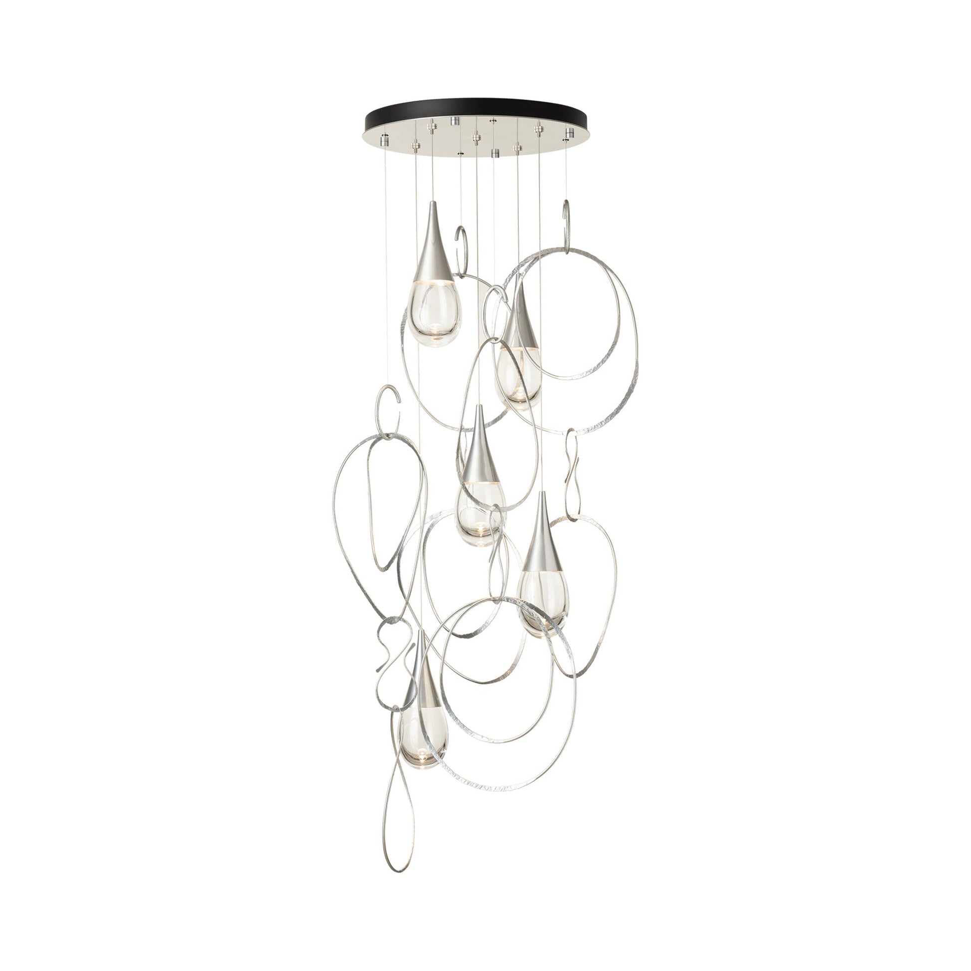 Lyric Round Pendant Light in Sterling (Standard).