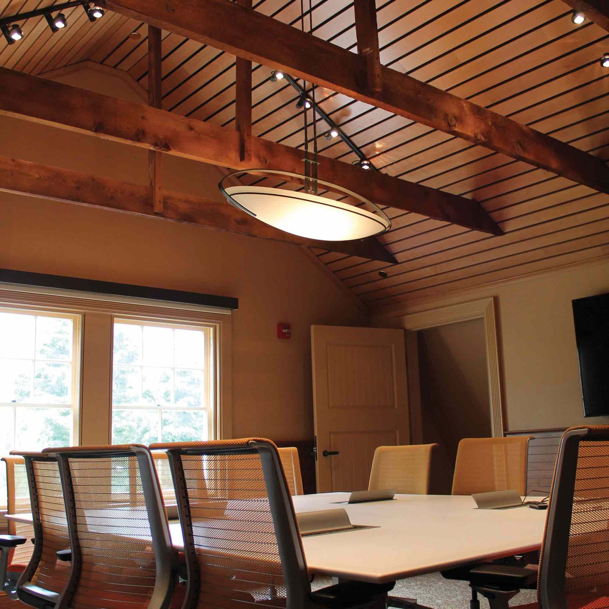 Mackintosh Pendant Light in Dining Room.