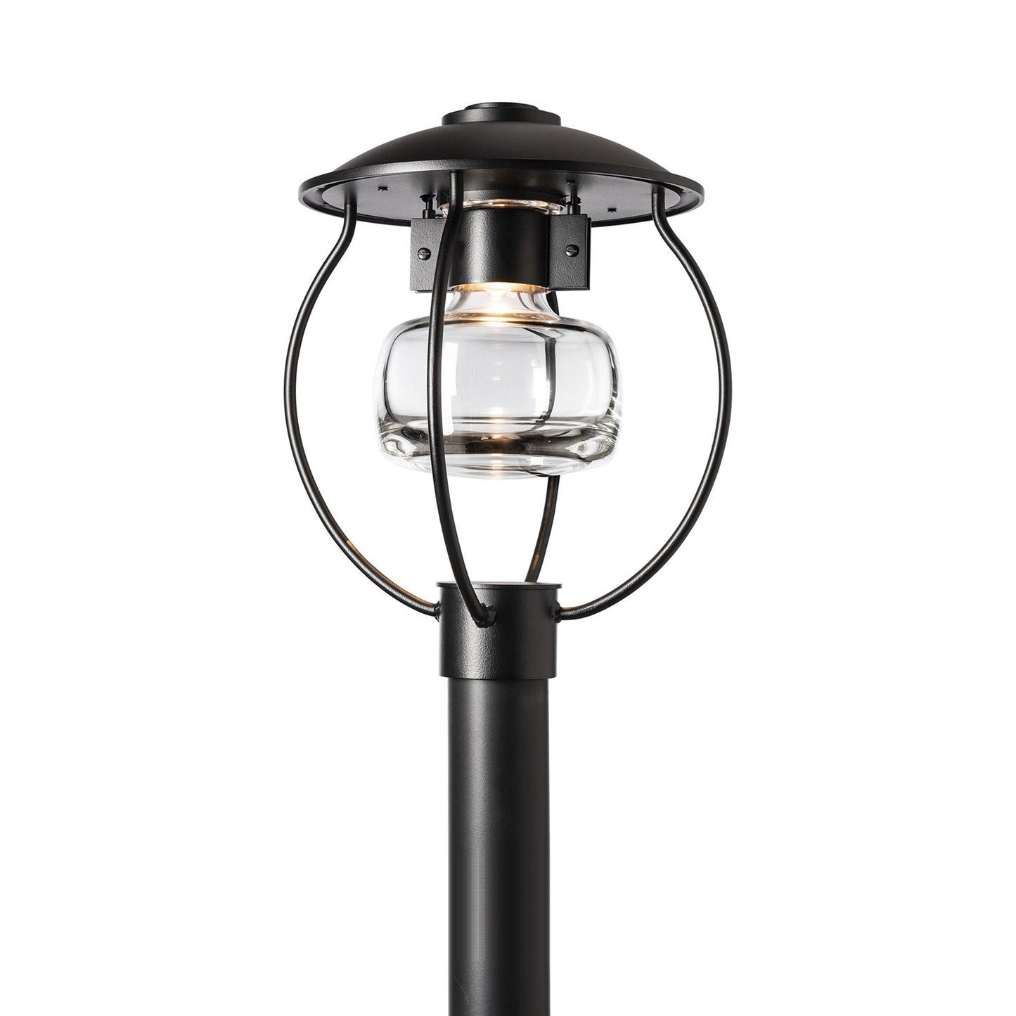 Mason Outdoor Post Light in Coastal Black.