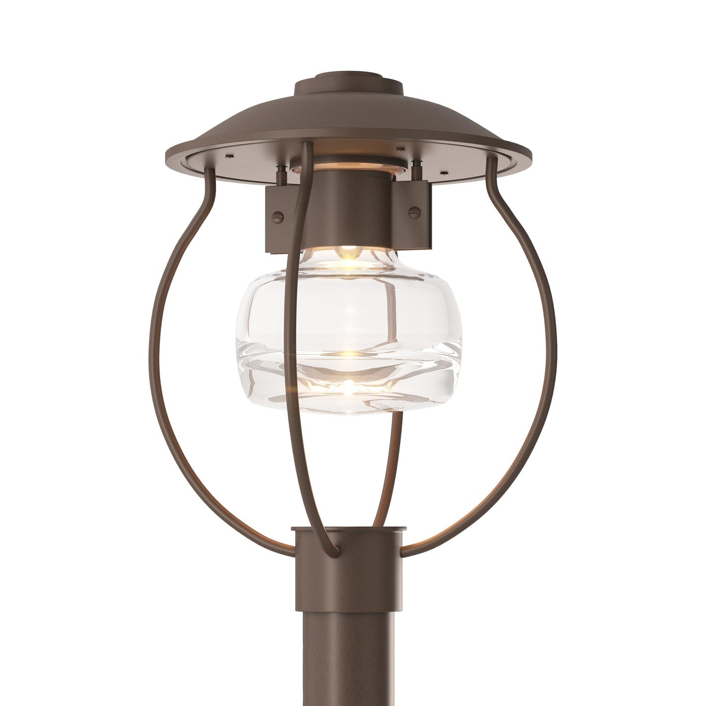 Mason Outdoor Post Light in Coastal Bronze.