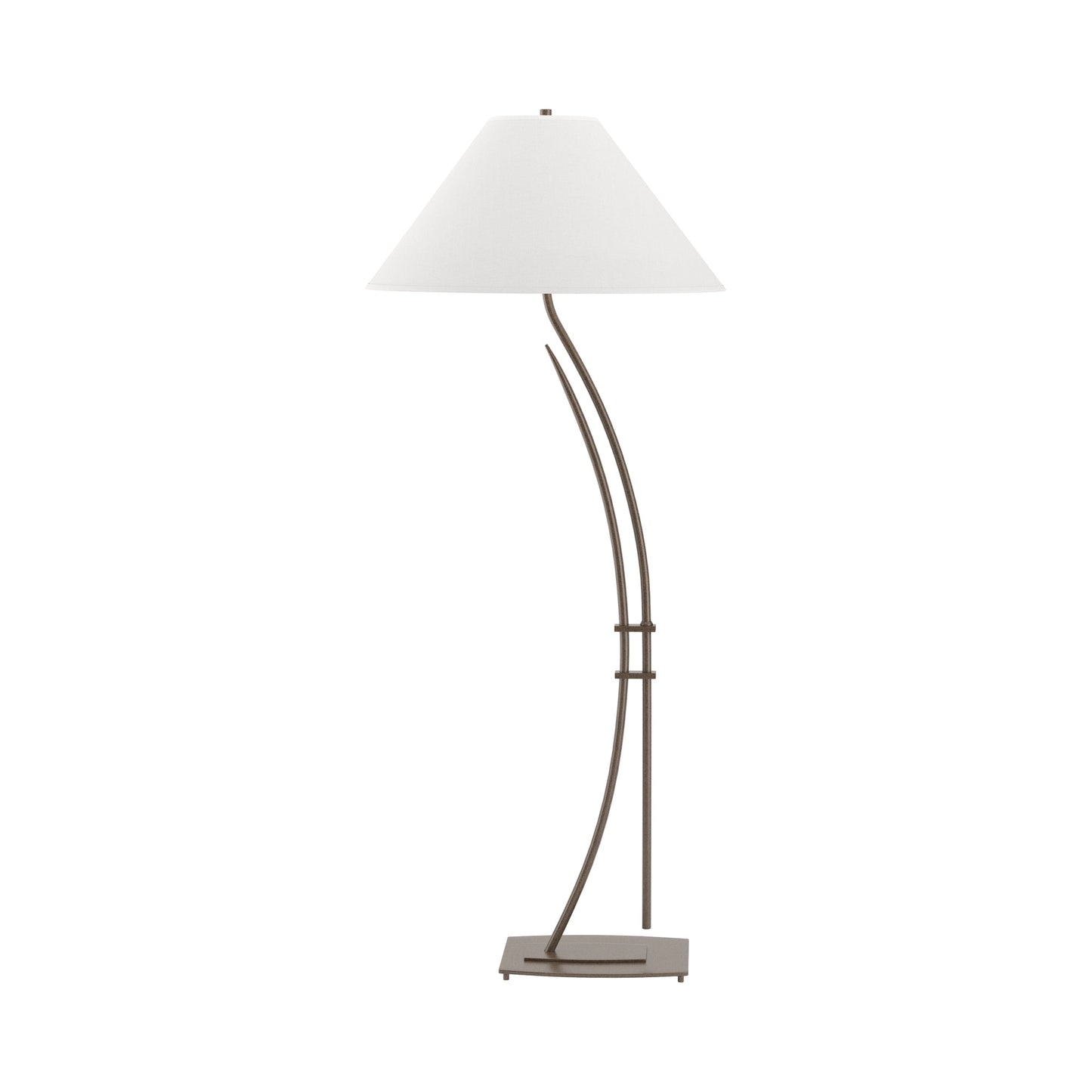 Metamorphic Contemporary Floor Lamp in Bronze.