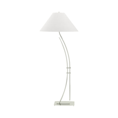 Metamorphic Contemporary Floor Lamp in Sterling.