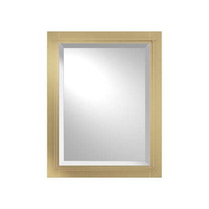 Metra Beveled Mirror in Modern Brass (28-Inch).
