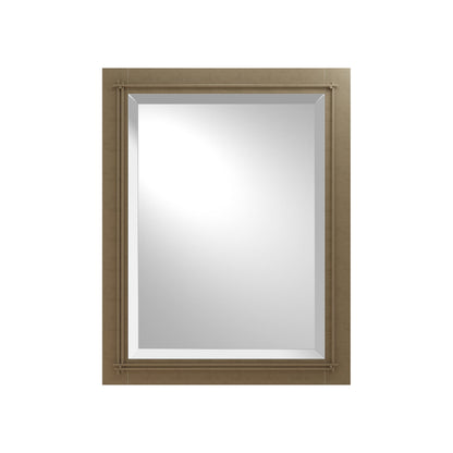 Metra Beveled Mirror in Soft Gold (28-Inch).