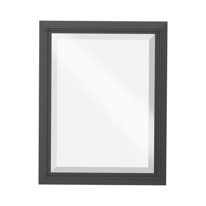 Metra Beveled Mirror in Black (32-Inch).