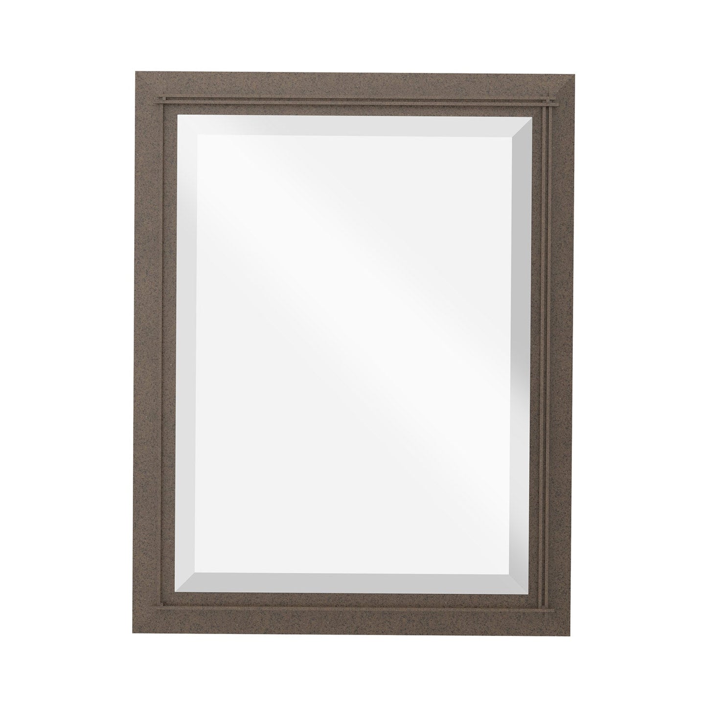Metra Beveled Mirror in Bronze (32-Inch).