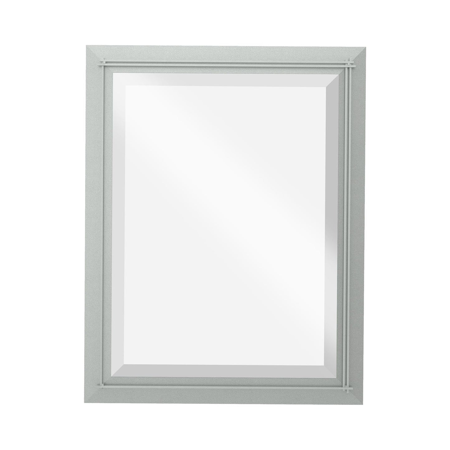 Metra Beveled Mirror in Vintage Platinum (32-Inch).
