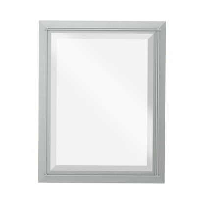 Metra Beveled Mirror in Vintage Platinum (32-Inch).