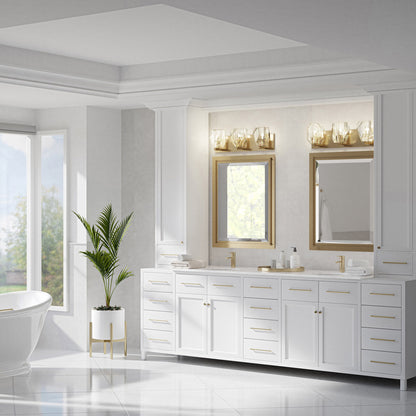 Metra Beveled Mirror in bathroom.