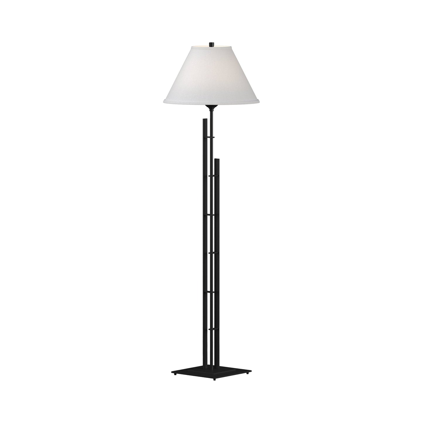 Metra Double Floor Lamp in Black.