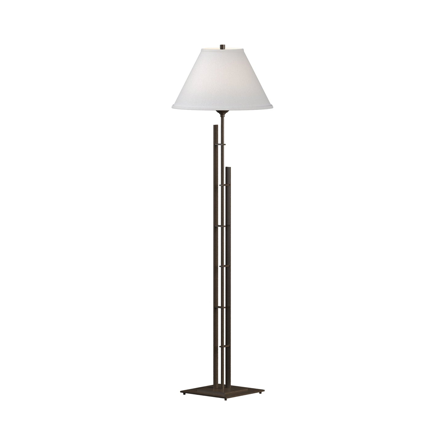 Metra Double Floor Lamp in Bronze.