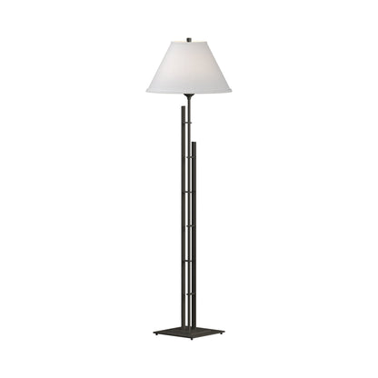 Metra Double Floor Lamp in Dark Smoke.
