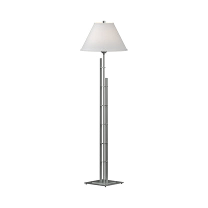 Metra Double Floor Lamp in Vintage Platinum.